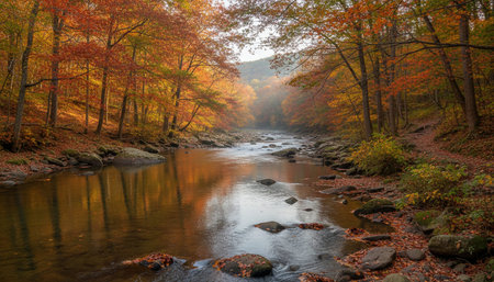 Serene River and Lake Landscape Photography