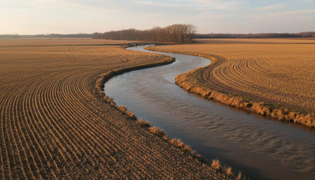 Serene River and Lake Landscape Photography