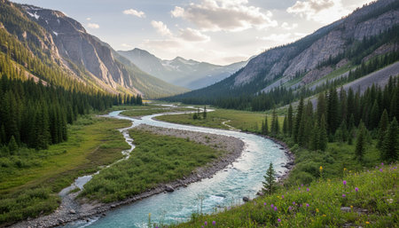 Serene River and Lake Landscape Photography