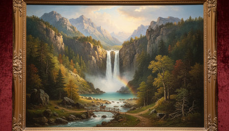 Serene River and Lake Landscape Photographyの写真素材