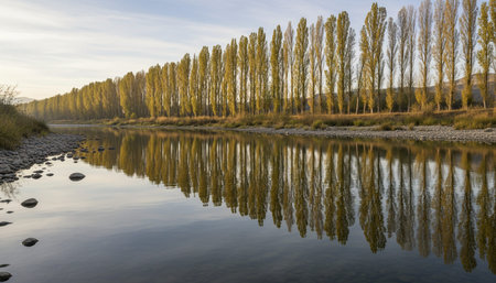 Serene River and Lake Landscape Photography