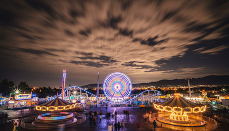 Beautiful Sky and Clouds in Natural Environmentの写真素材