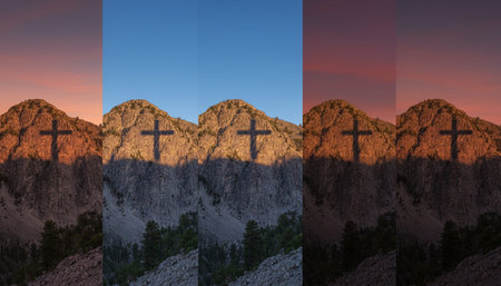 Beautiful Sky and Clouds in Natural Environmentの写真素材