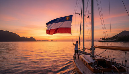 Beautiful Sky and Clouds in Natural Environmentの写真素材