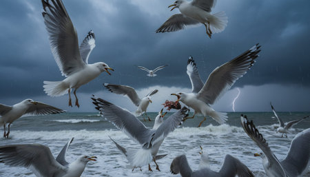 Beautiful Sky and Clouds in Natural Environmentの写真素材