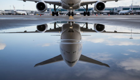 Serene River and Lake Landscape Photographyの写真素材