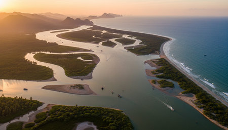 Serene River and Lake Landscape Photography