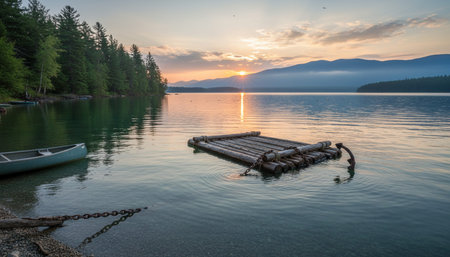 Serene River and Lake Landscape Photography