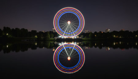 Serene River and Lake Landscape Photographyの写真素材
