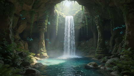 Serene River and Lake Landscape Photographyの写真素材