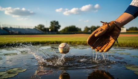 Serene River and Lake Landscape Photographyの写真素材