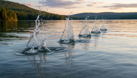 Serene River and Lake Landscape Photography