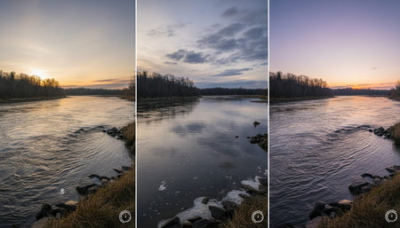 Serene River and Lake Landscape Photography