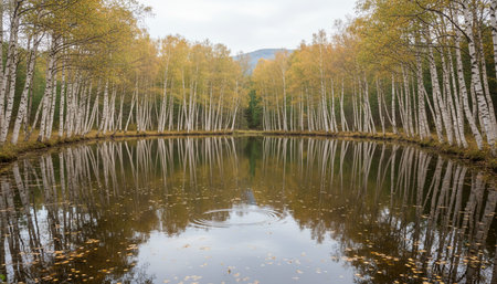 Serene River and Lake Landscape Photographyの写真素材