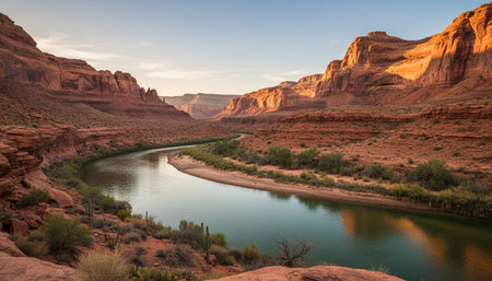 Serene River and Lake Landscape Photography