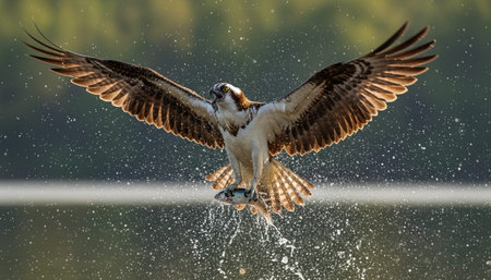 Serene River and Lake Landscape Photographyの写真素材
