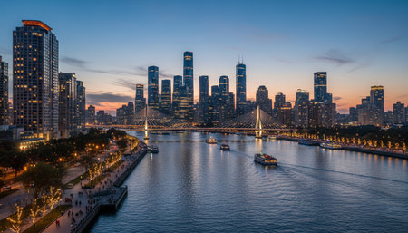 Serene River and Lake Landscape Photographyの写真素材