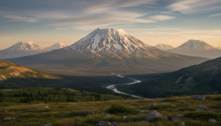 Outdoor Mountain Landscape Photographyの写真素材