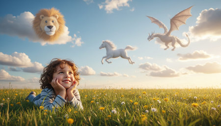 Beautiful Sky and Clouds in Natural Environmentの写真素材