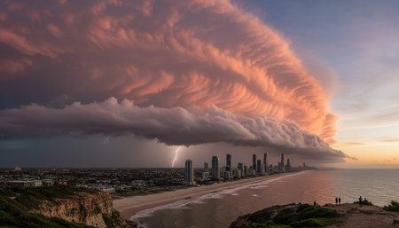 Beautiful Sky and Clouds in Natural Environmentの写真素材