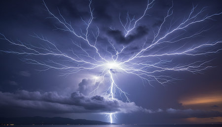 Beautiful Sky and Clouds in Natural Environmentの写真素材