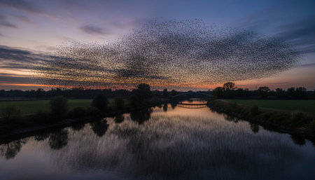 Beautiful Sky and Clouds in Natural Environmentの写真素材