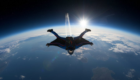 Beautiful Sky and Clouds in Natural Environmentの写真素材