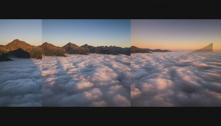 Beautiful Sky and Clouds in Natural Environment