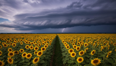 Beautiful Sky and Clouds in Natural Environmentの写真素材