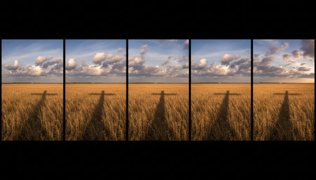 Beautiful Sky and Clouds in Natural Environmentの写真素材