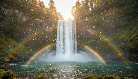 Serene River and Lake Landscape Photographyの写真素材