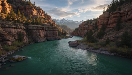 Serene River and Lake Landscape Photography