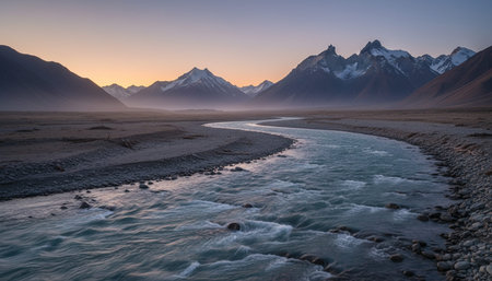 Serene River and Lake Landscape Photography