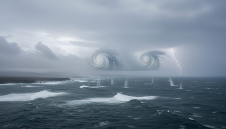 Beautiful Sea and Ocean Landscape in Natural Environment