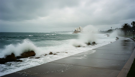 Beautiful Sea and Ocean Landscape in Natural Environment