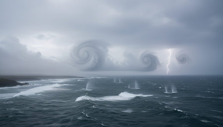 Beautiful Sea and Ocean Landscape in Natural Environment
