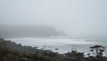 Beautiful Sea and Ocean Landscape in Natural Environment
