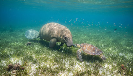 Beautiful Sea and Ocean Landscape in Natural Environment