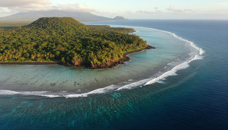 Beautiful Sea and Ocean Landscape in Natural Environment