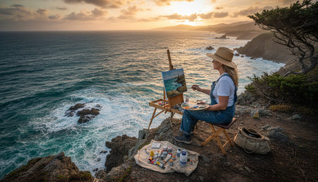 Beautiful Sea and Ocean Landscape in Natural Environment