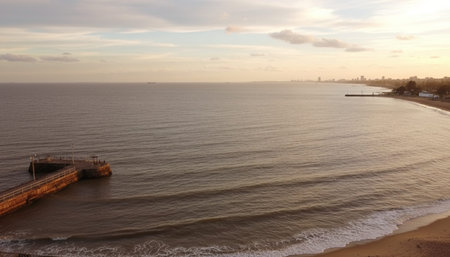 Beautiful Sea and Ocean Landscape in Natural Environment