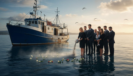 Beautiful Sea and Ocean Landscape in Natural Environmentの写真素材