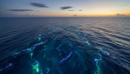 Beautiful Sea and Ocean Landscape in Natural Environment