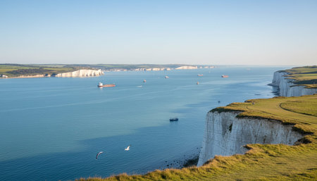 Beautiful Sea and Ocean Landscape in Natural Environment