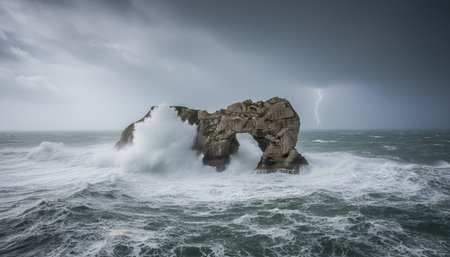 Beautiful Sea and Ocean Landscape in Natural Environment