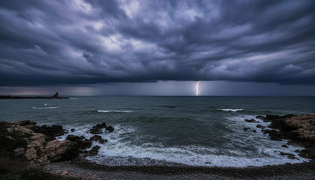Beautiful Sea and Ocean Landscape in Natural Environment