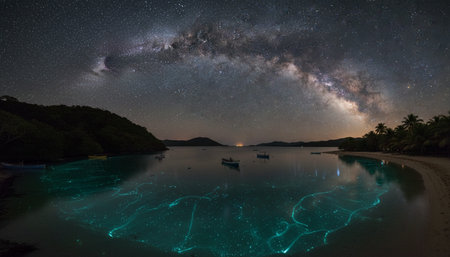 Beautiful Sea and Ocean Landscape in Natural Environment