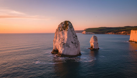 Beautiful Sea and Ocean Landscape in Natural Environment