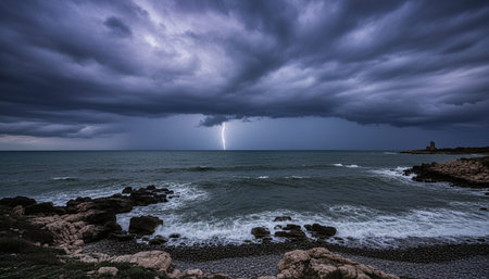 Beautiful Sea and Ocean Landscape in Natural Environment