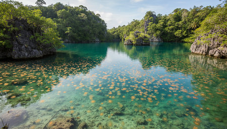 Beautiful Sea and Ocean Landscape in Natural Environment